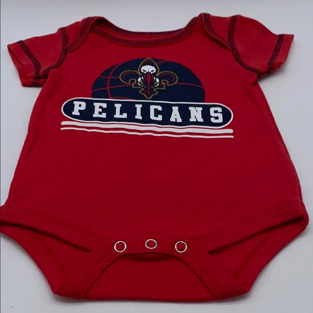 New Orleans Pelicans NBA Basketball Team Infant Baby Bodysuit Red 0-3 Months
